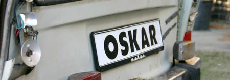Nummernschild vom Verein Oskar aus Bochum